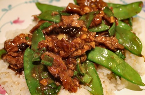 PW's Beef with Snow Peas