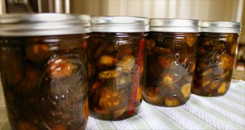 sweet pickles - finished