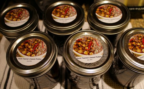 sweet pickles - labeled