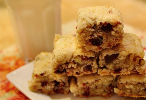 Cranberry Pecan Blondies
