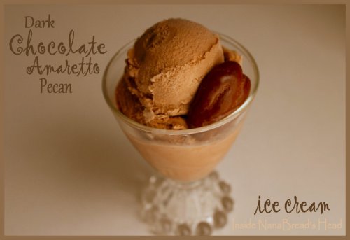 Chocolate Amaretto Pecan Ice Cream - TitlePic