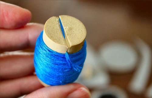 Felt Mouse Tutorial - Corked Embroidery Thread