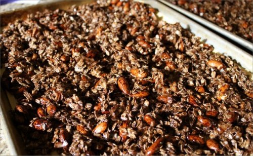 Almond Joy Granola - Baked - Inside NanaBread's Head