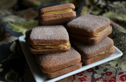 Chocolate Alfajores Close-Up - Inside NanaBread's Head