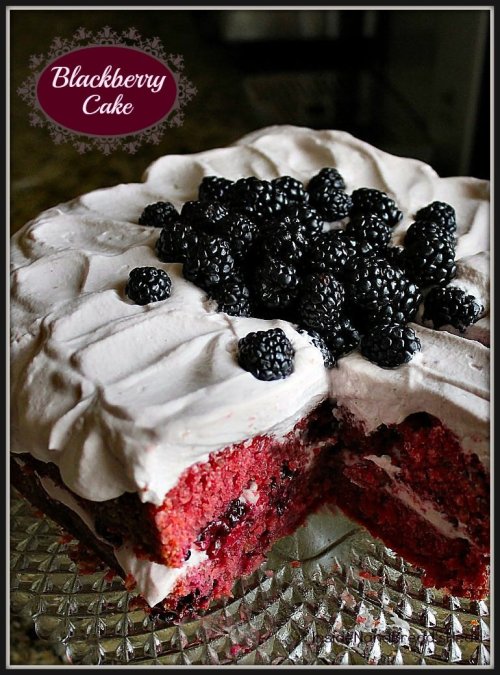 Blackberry Cake - InsideNanaBreadsHead