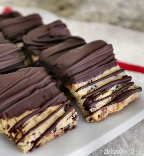 Cherry Almond Shortbreads - Inside NanaBread's Head