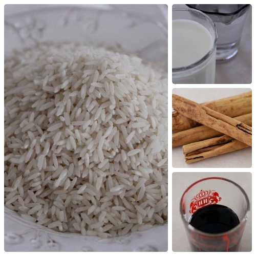 Horchata - Ingredient Collage