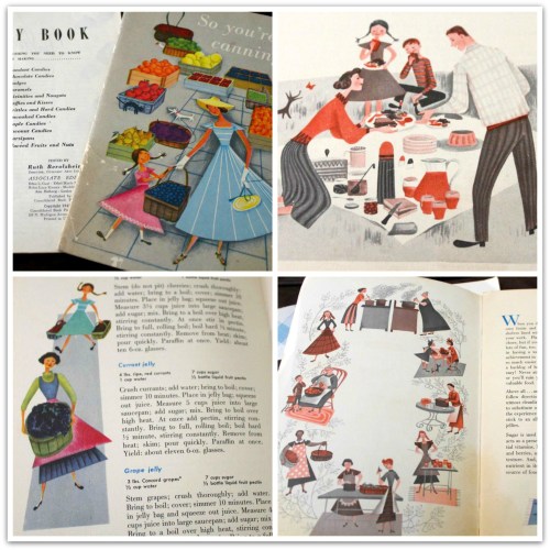40's Cookbook Art Collage