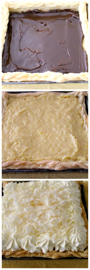 Black & White Custard Tart - Filling Collage