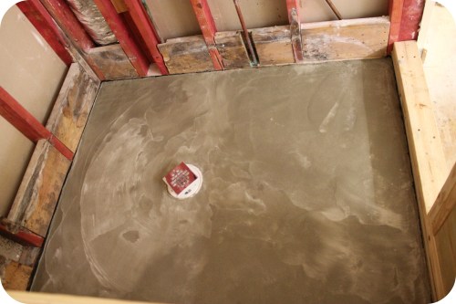MBR Project - New Shower Concrete