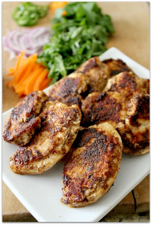 Bahn Mi - Finished Chicken