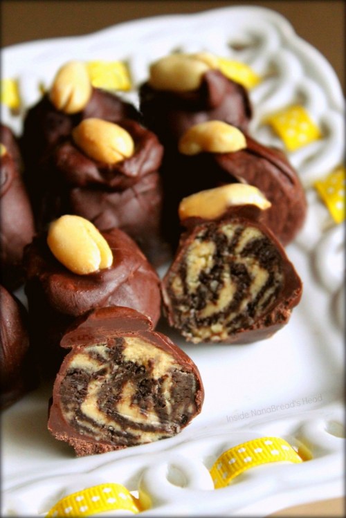 Bee's Knees PB BonBons - CloseUp of Cut Candy