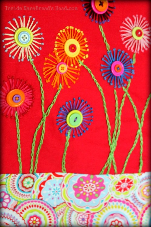 French Knot Flowers Detail