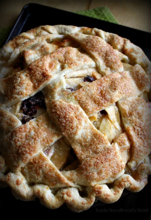 Apple Pear Cranberry Pie - Warm from the Oven